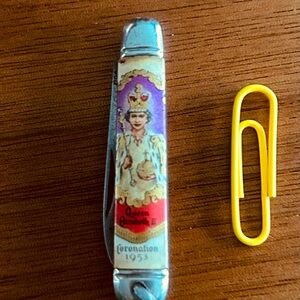 Canif couronnement reine Elizabeth II